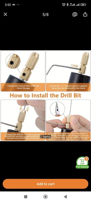 Мини USB електрическа бормашина за смола, бижута и DIY проекти – нова
