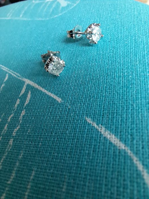 Ceecei aur alb 14 k  cu diamante naturale
