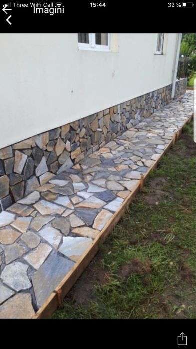 Piatra naturala de munte de Grecia 100%. Lucrez în toată Țara