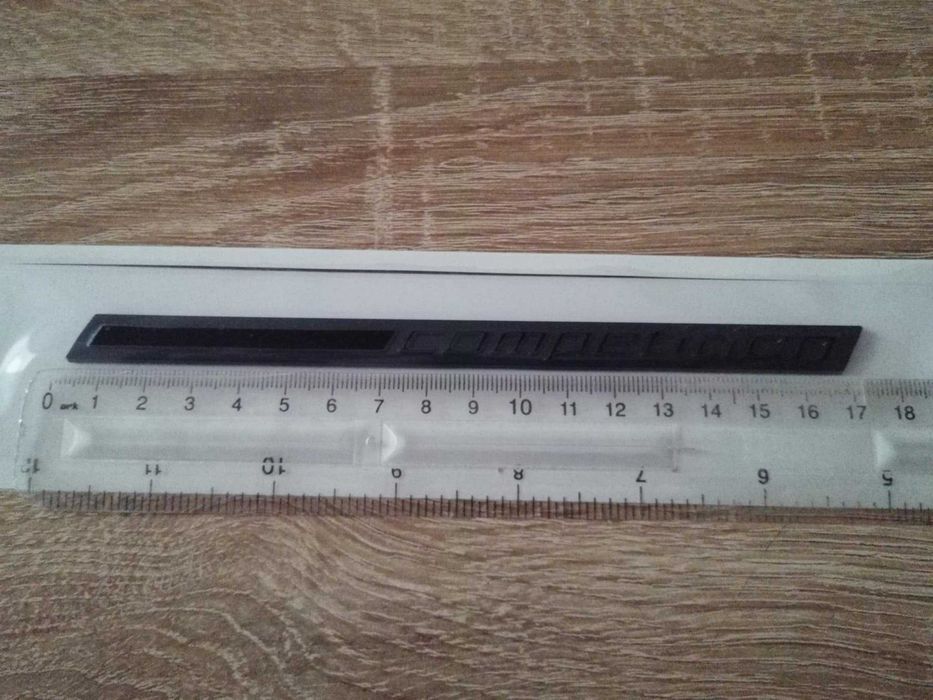 BMW COMPETITION чисто черен надпис 16.8 cm