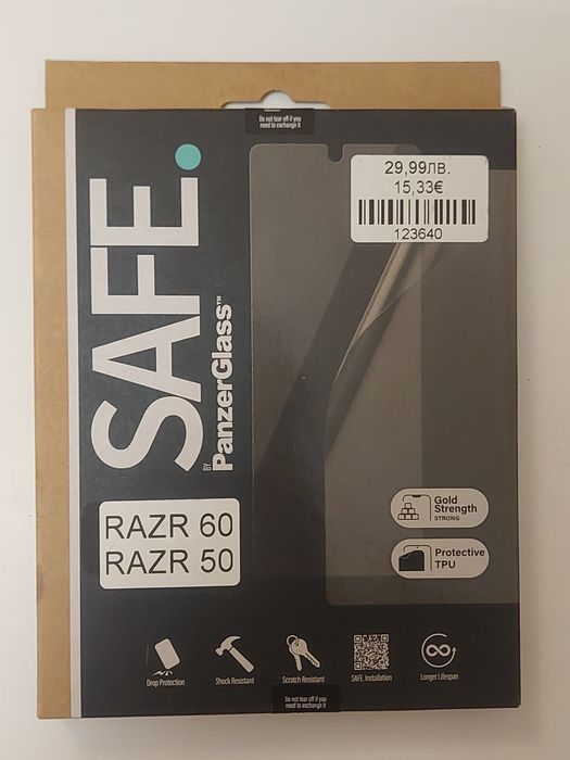 Motorola razr 60 + оригинален кейс + стъклен протектор