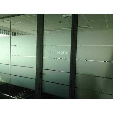 Folie de sablare - model in dungi - ideal pentru birouri si locuinte!