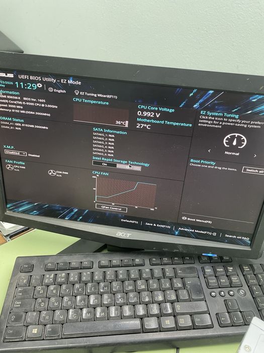 Материнская плата+i5-9500