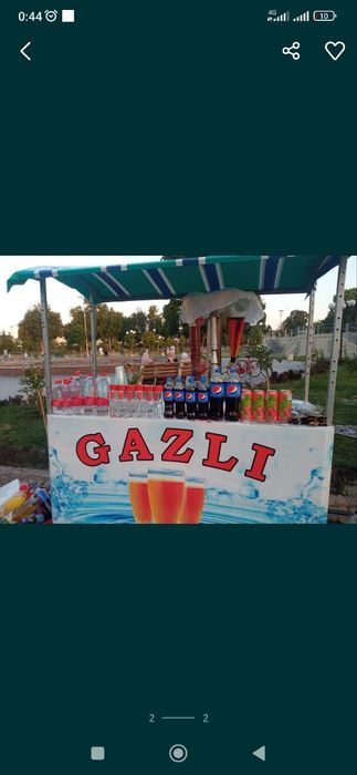 Gazli suv apparati sotishga tayyor biznes
