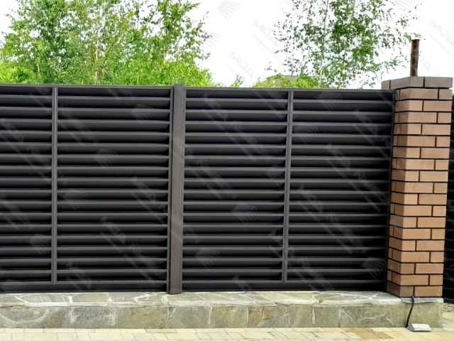 Забор жалюзи еврожалюзи