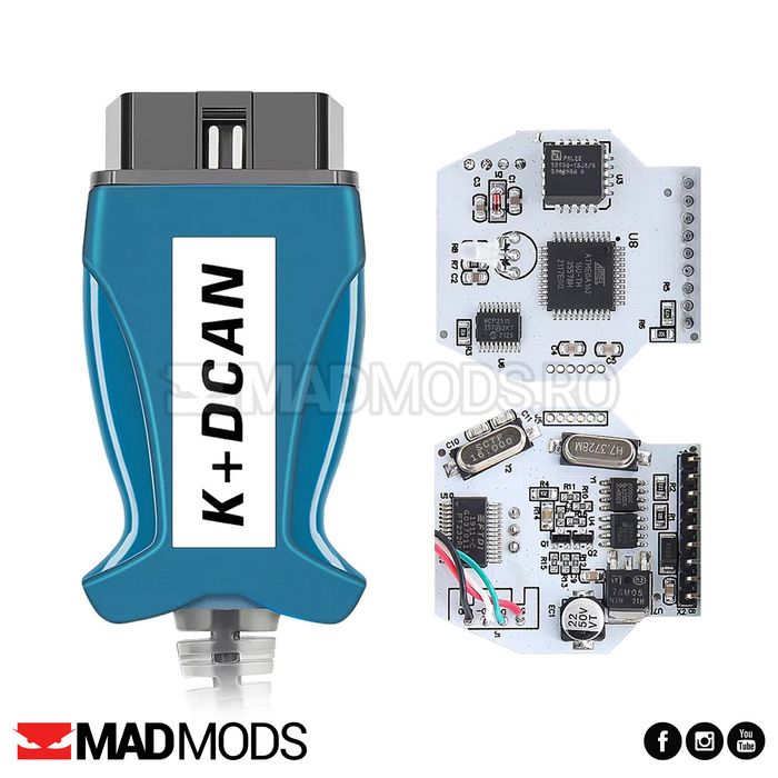 Cablu diagnoza OBD K-DCAN BMW seriile Exx, Fxx, 1995-2013, Model nou