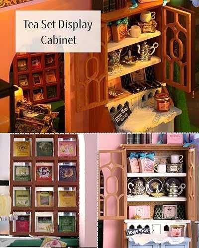 Нова DIY Мини куклена къща за сглобяване с мебели, светлини и музика