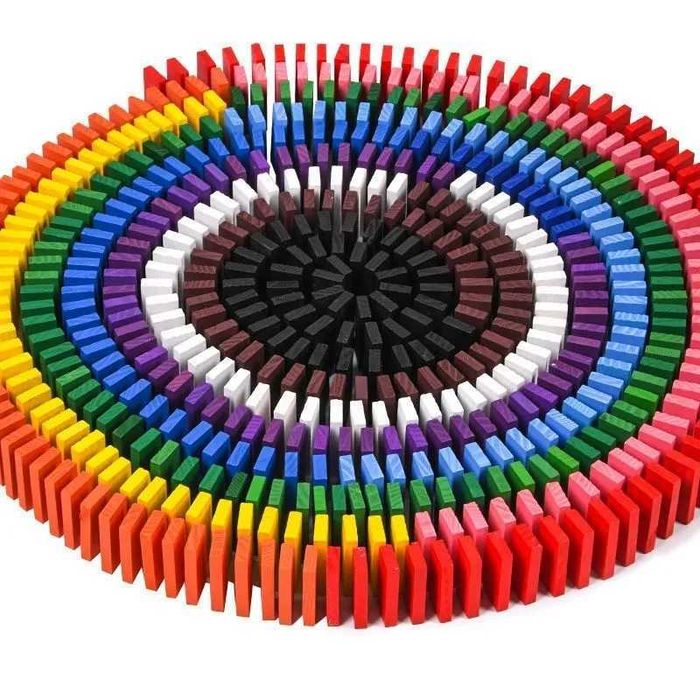 Дървено Домино, 360 части, 34 Механизма, Книжка Чанта , Подарък Спинер