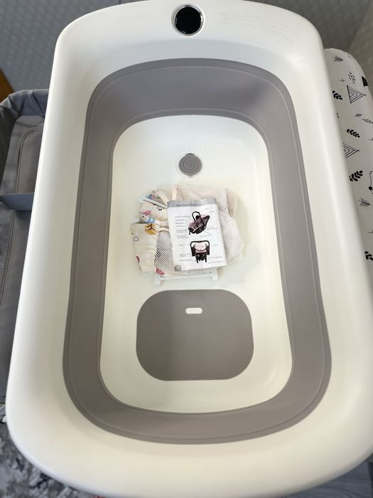 Пеленальный  купалный ванночка с термометром