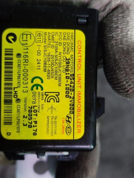 Releu imobilizator 95420-2V000 Hyundai ix20 1 [facelift] [2015 - 2020