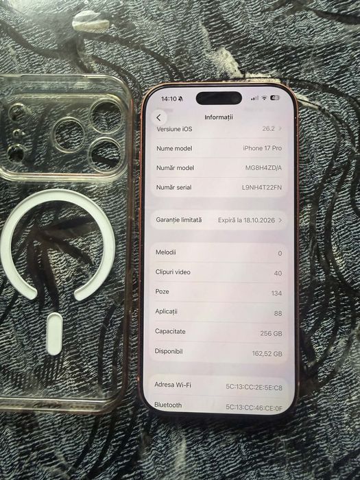 Iphone 17 pro portocaliu 256GB