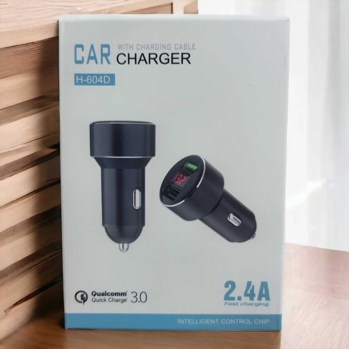 Зарядно устройство за автомобил Quick Charge 3.0, 2.4А