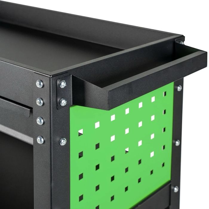 Сервизна мобилна количка за инструменти с 3 рафта и чекмедже HAWEK