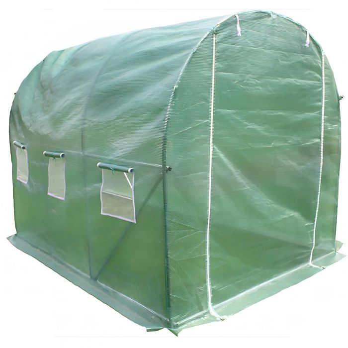 Резервно покривало за оранжерия 3x2x2м – Армирано UV , с цип и прозорц