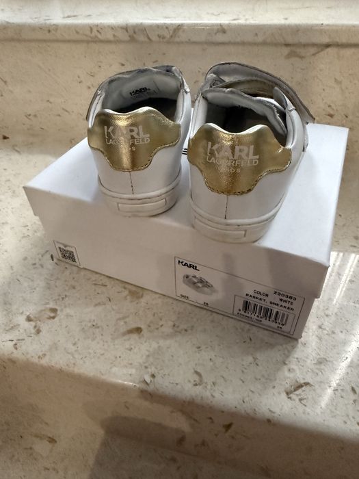 Детски кожени сникърси Karl lagerfeld