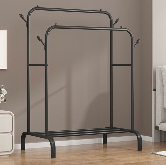 Вешалка напольная с полками для обуви