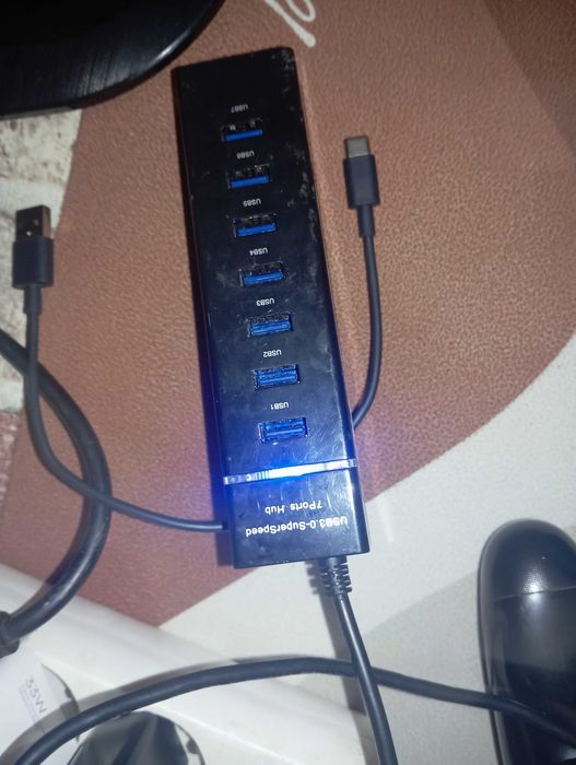 USB 3.0 хъб – 7 порта (SuperSpeed)