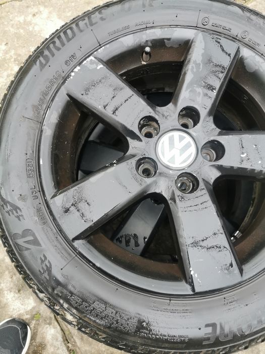Set roti pe 16,  5x112, vw, audi, cauciucuri de vara 205/55/16