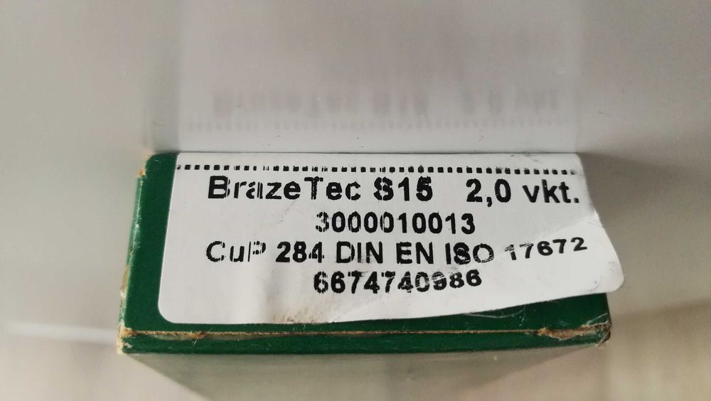 Aliaj pentru sudura/brazare  15% AG,   Brazetec