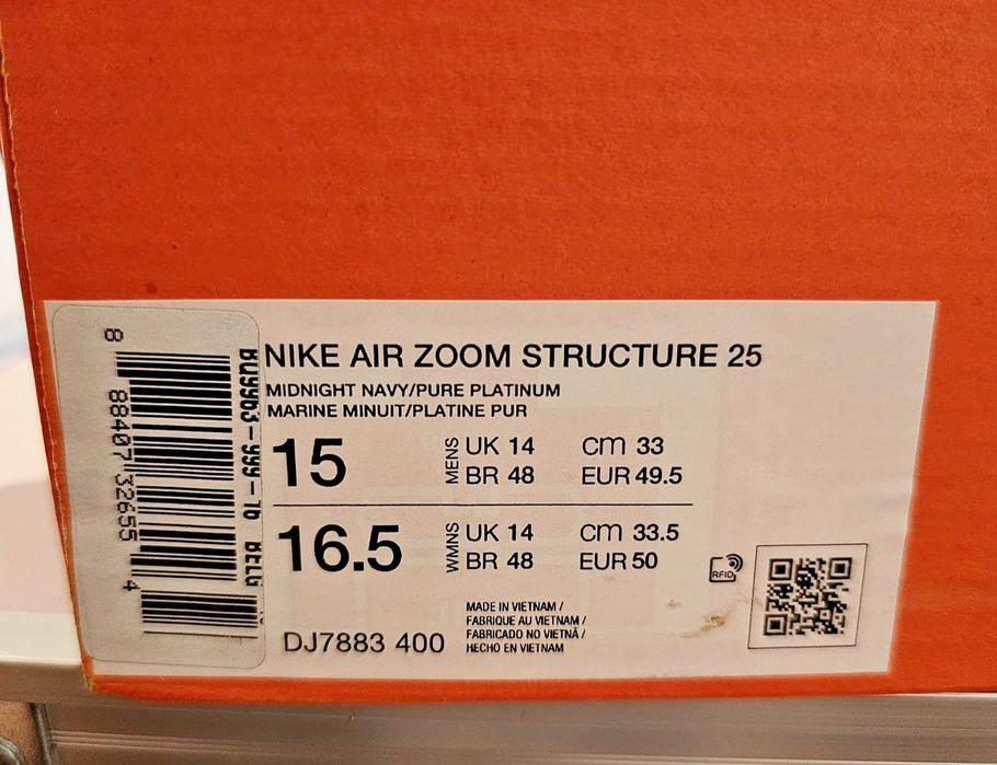 Чисто нови !  Мъжки маратонки Nike Air Zoom Structure 25 – Номер 49.5 !