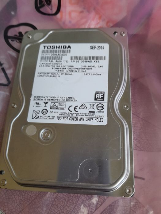 Toshiba Seagate capacity 500gb твърд диск