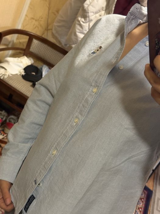 Рубашка Who.A.U голубая