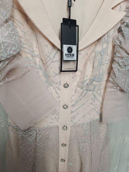 Нежно розовое платье турецкий