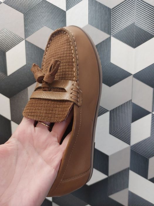Mocasini din piele pentru băieți River Island - noi u etichetă