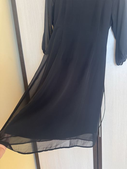 Прекрасна ефирна нова рокля с шифон и тюл