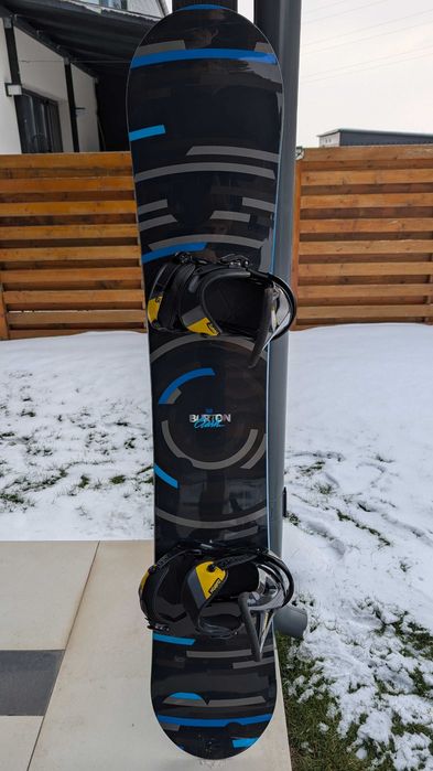Placa Burton Clash 158 plus legaturi Custom M in stare foarte buna