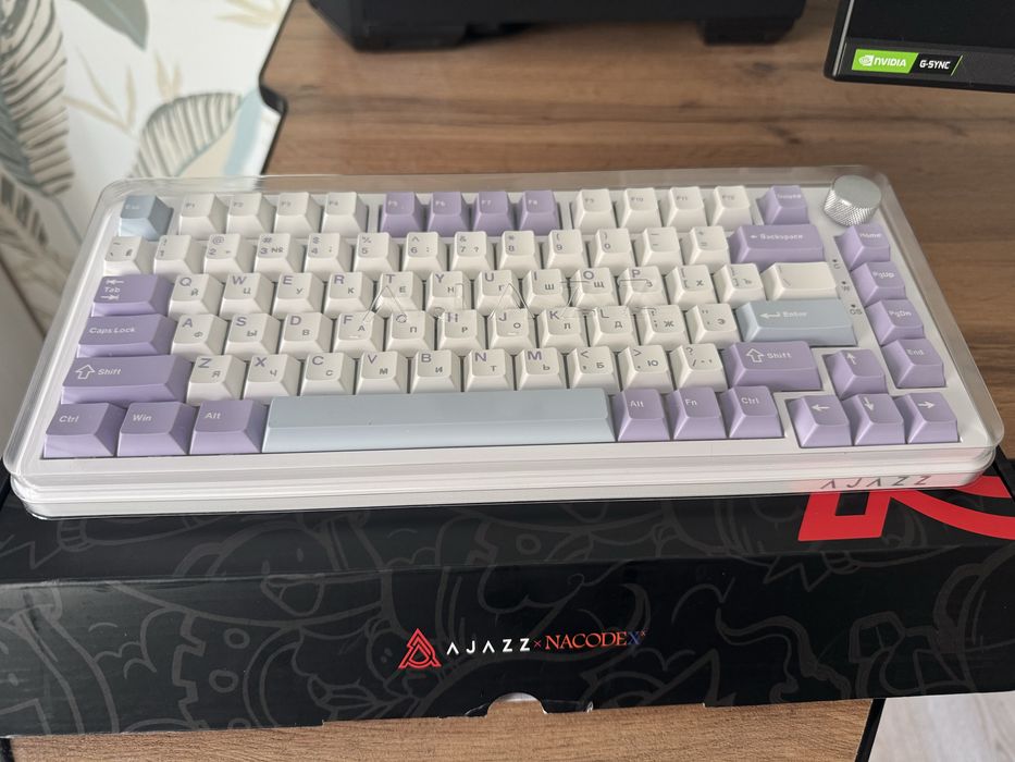 Клавиатура Ajazz AK820 Max HE белый