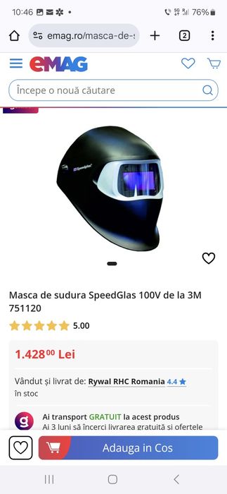 Măști de sudură 3m 9100fx, baterii,consumabile,geci de piele,pantaloni