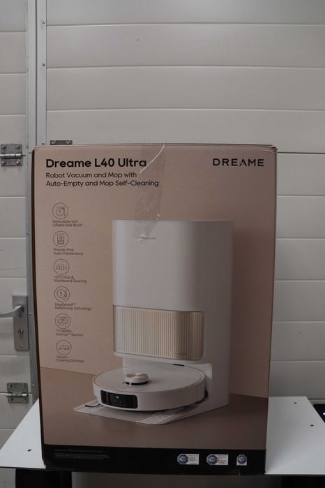 Прахосмукачка робот DREAME L40 Ultra, гореща вода 65°C, Mop, Self-Wash