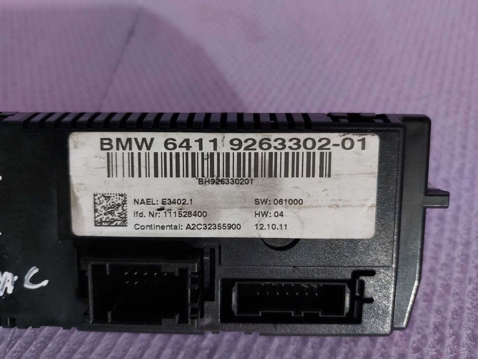 Panou comanda AC clima cu incalzire scaune BMW E81 E84 E87 E90 - E93