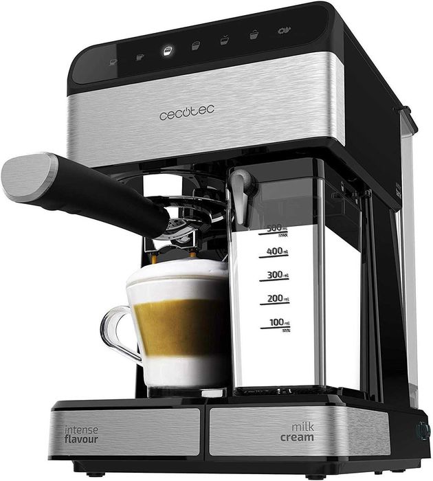 Полуавтоматична кафемашина Cecotec Power Instant-ccino 20 Touch Series Nera, 1350 W, 20 бара за налягане, 1.4 л