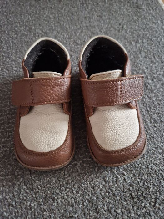 Papucei din piele tip barefoot Tega Shoes-mărimea 22