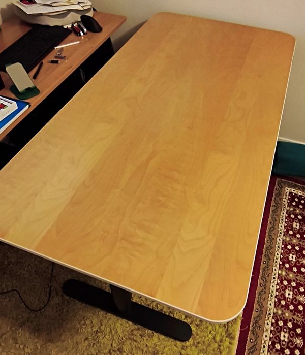 Biroul ajustabil pe înălțime electric 160x80 , 63-124 cm inaltime