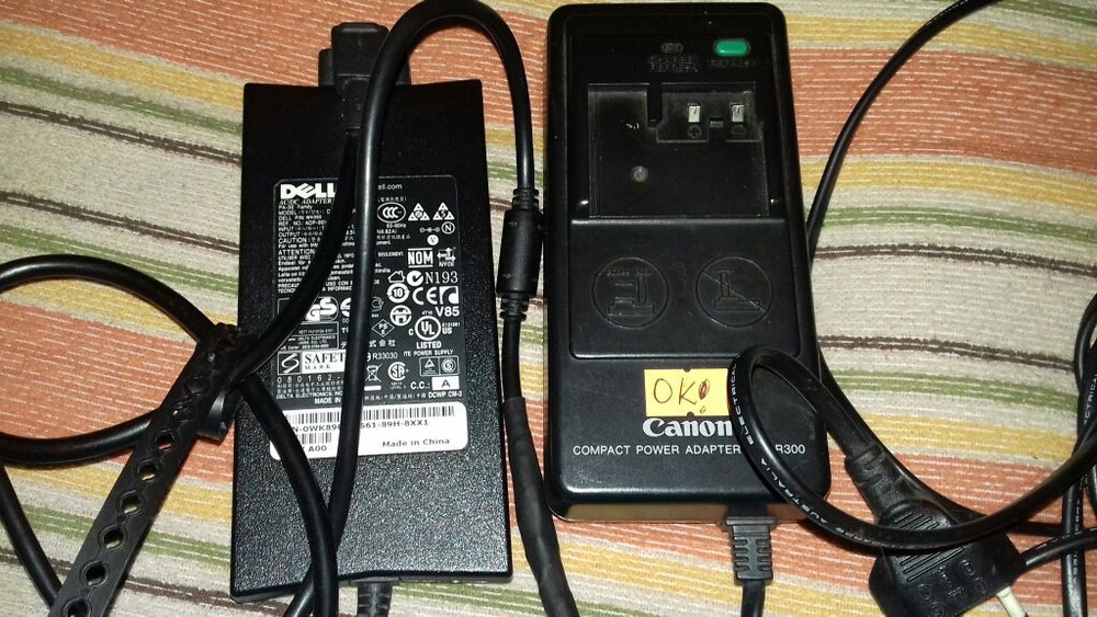 Adaptor DELL-PA-3E de 19,5V/4,62A si adaptor CANNON-CA-R300E-6V/2A/23W
