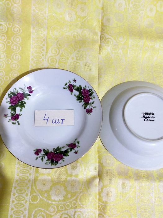 Тарелки Дулево 2 вида и 2 вида Китай Советского времени, для 1х и 2х б