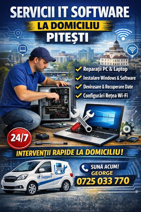 Servicii IT la domiciliu Pitești