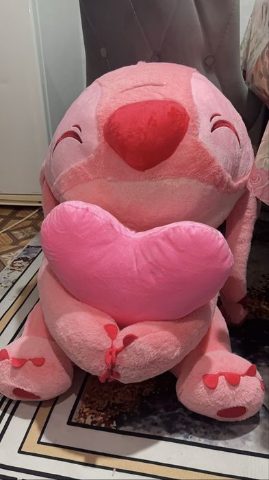 Стич+сердечко мягкая игрушка