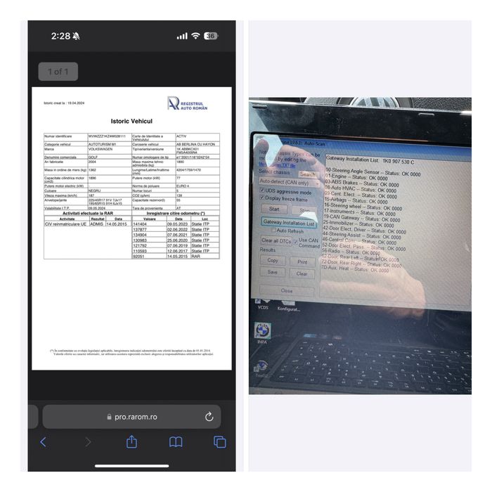 Vand Volkswagen Golf 5