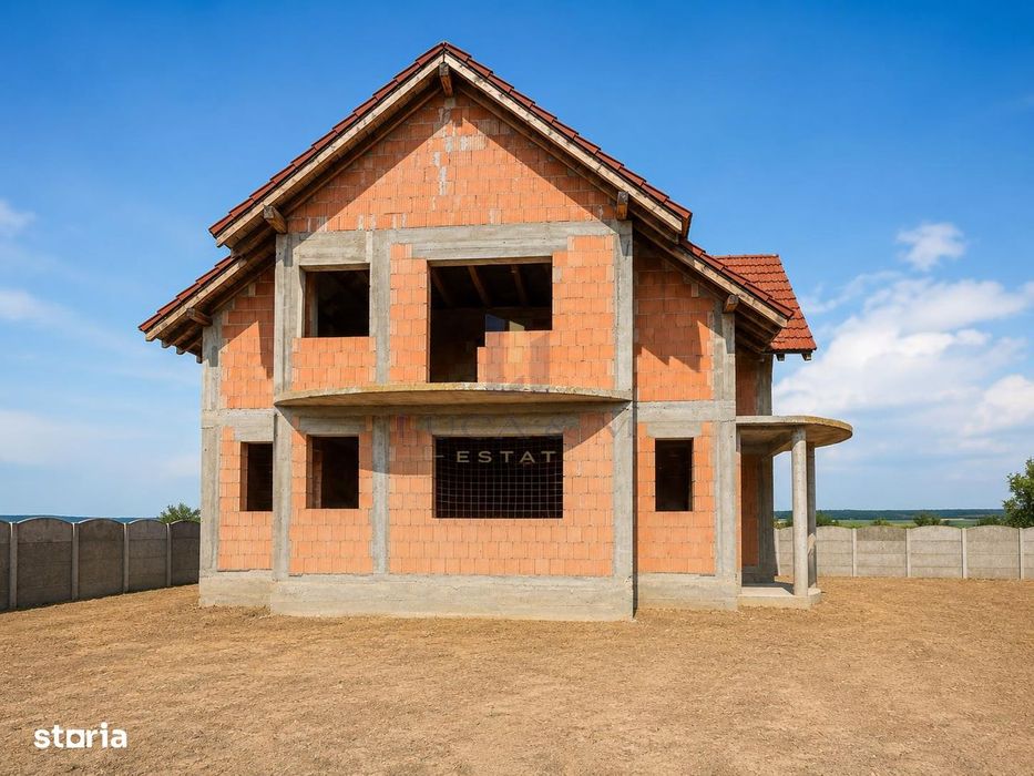 Casa parter si etaj la rosu ,Recas