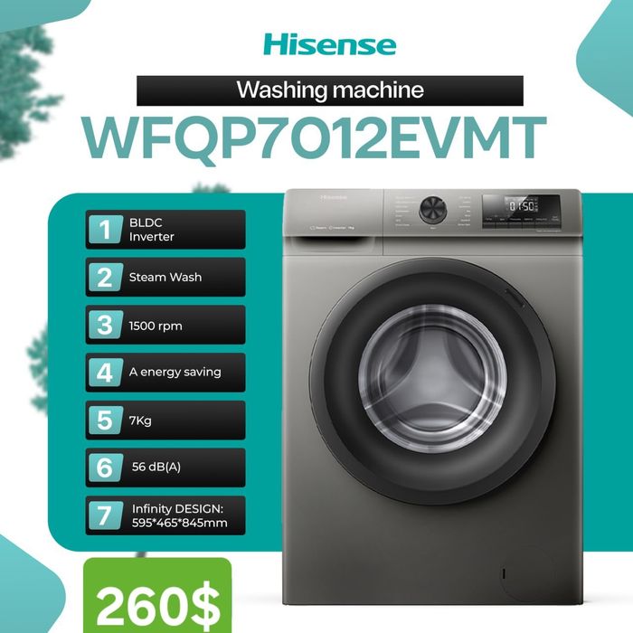 Кир мошина Hisense 20 йил кафолат
