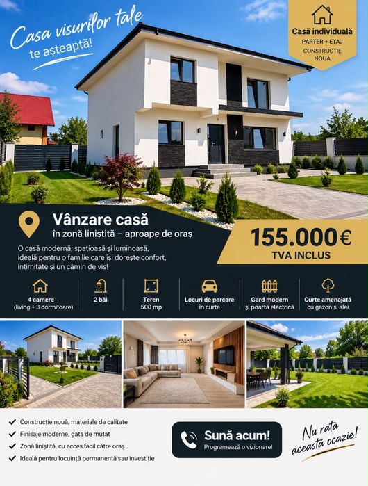 Vile Individuale/Bradu/450mp teren/Tva inclus