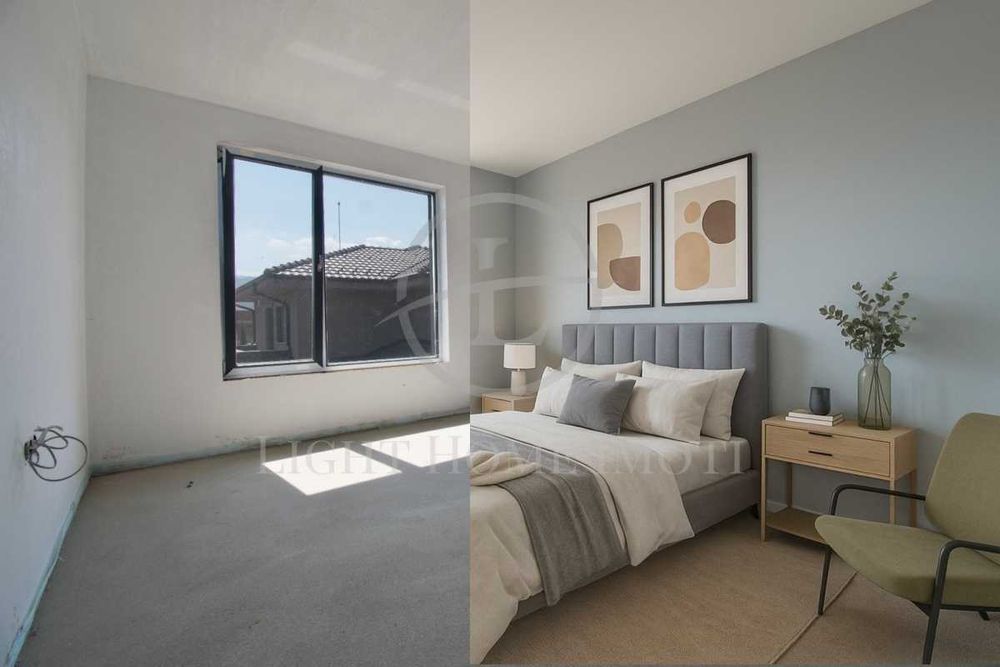 Реф. 2741 Уникална двуетажна къща с двор гараж и паркомясто Беломорски