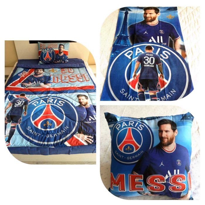 ПСЖ Меси - Спални комплекти със завивка или плик/Хавлии/Възглавнички