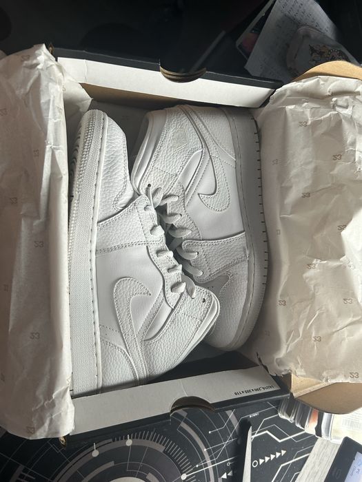 Jordan 1 unisex albi