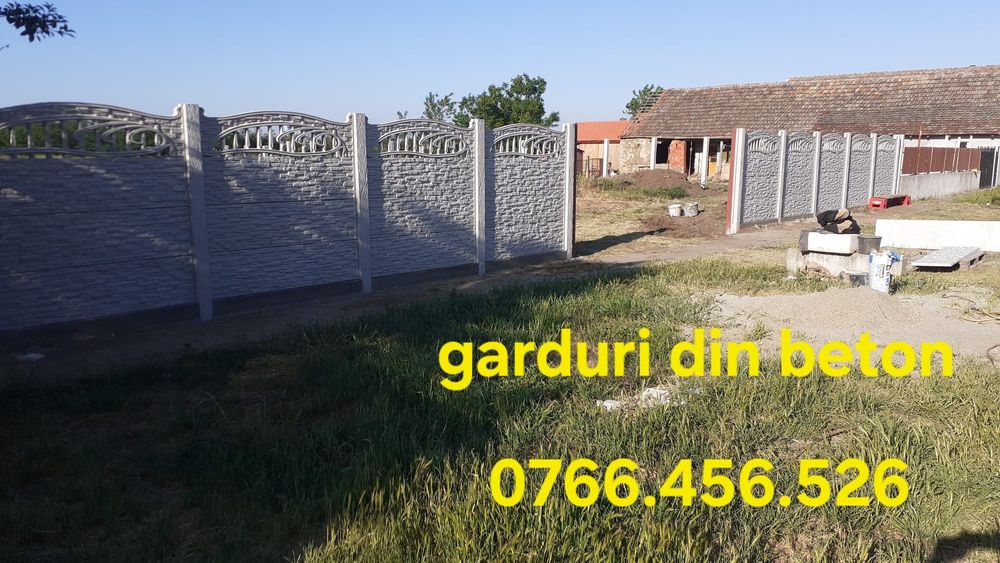 Garduri din beton