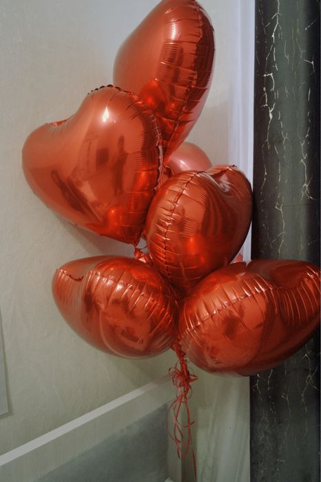 Шары сердечки 7шт